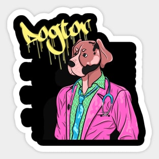 The Dogtor Strange Sticker